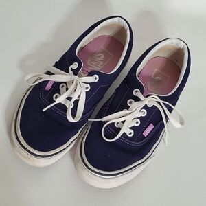 Vans Purple Blue Canvas Fabric Sneakers Women's Size 7
